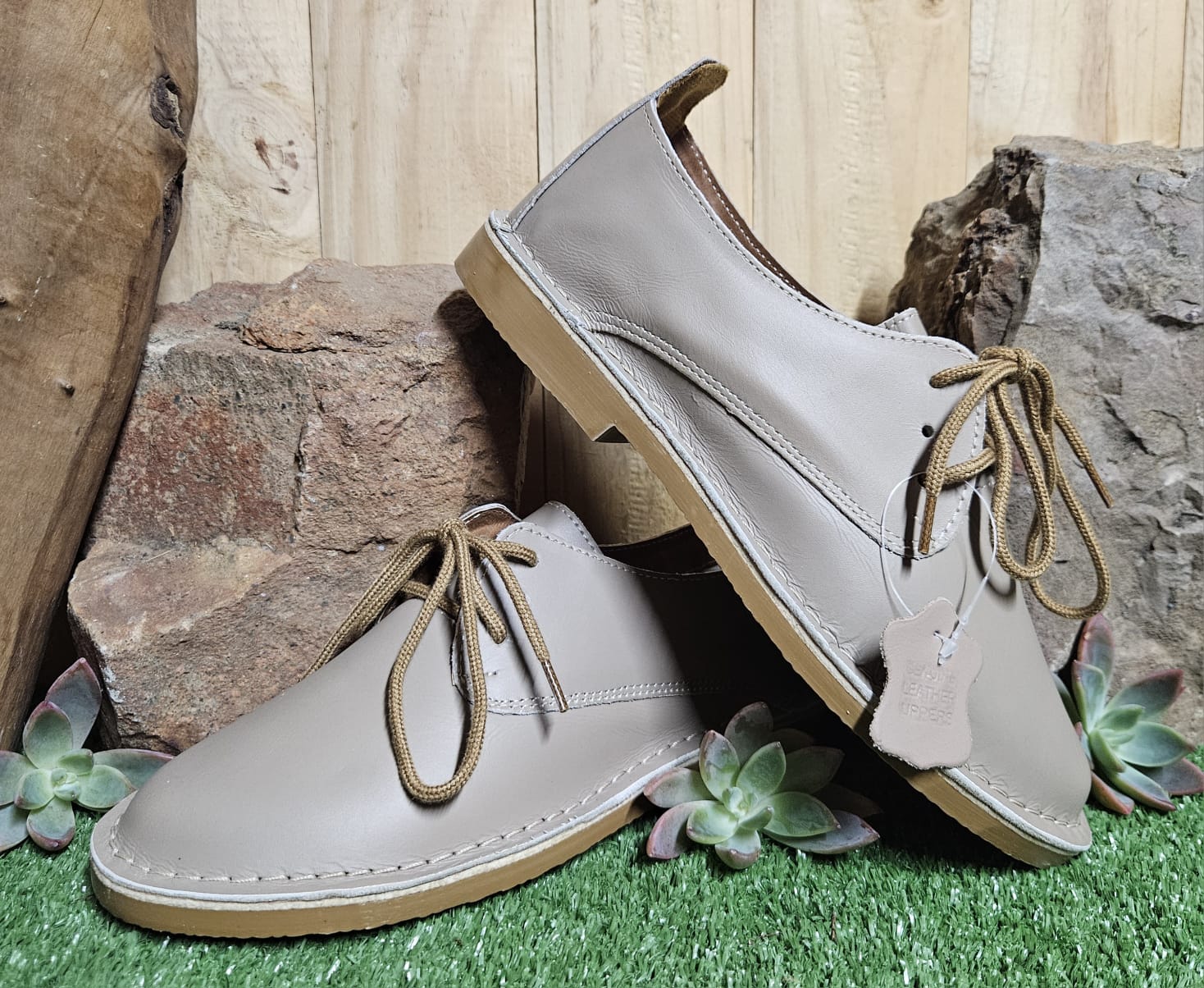 Lace up taupe Aug26